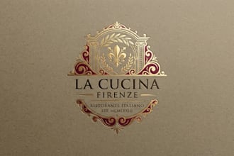 design an elegant italian restaurant logo