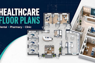 dental pharmacy medical clinic healthcare layout and floor plan