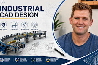 industrial automation cad, machine cad, conveyor cad, product cad drafting pro