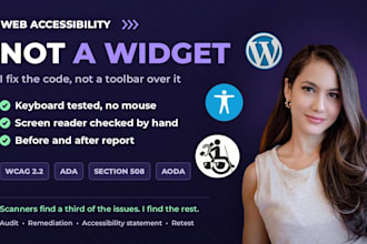 fix wordpress website accessibility wcag ada section 508 aoda on wordpress manua