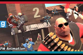 create professional sfm animation, source filmmaker 3d cinematic video animation