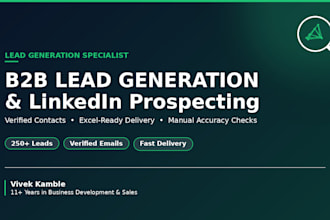 generate targeted b2b leads and linkedin prospect lists