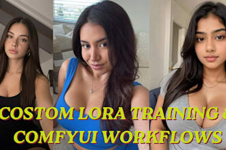 build realistic ai influencer models using flux, lora and comfyui