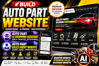design auto parts shopify store, auto parts store, auto parts website, car parts