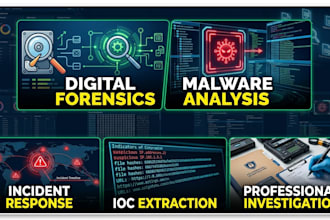 perform digital forensics and malware analysis for incident response
