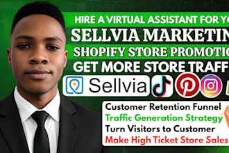 do sellvia marketing, sales funnel, boost shopify sales, sellvia store promotion