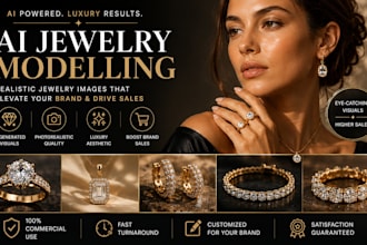 create luxury jewelry campaign for your brand and product