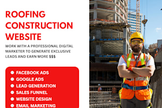 roofing leads, design roofing website roofing landing page