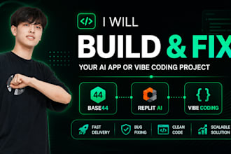 build and fix your base44 app, replit ai app, or vibe coding project