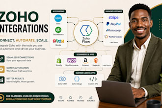 integrate zoho with xero, quickbooks, payment gateways and custom apis