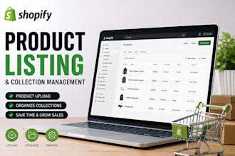 do shopify products listing and collection management