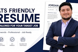 write an ats friendly resume tailored to your target job