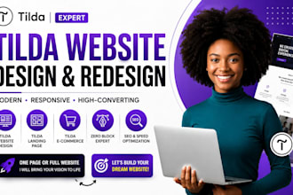 design tilda website, tilda landing page, redesign tilda website, tilda store