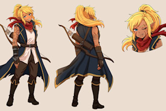 draw custom character sheet or reference