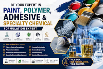 be your expert in paint, polymer, adhesive, and specialty chemical formulation