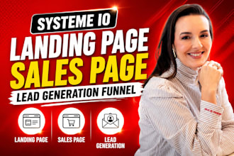 create systeme io lead generation, systeme io landing page systeme io sales page