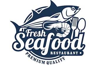 design wonderful sea food logo