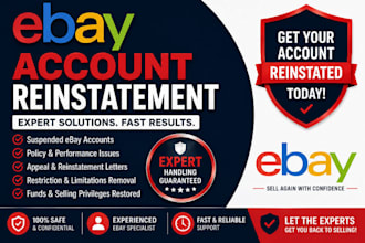 help with ebay suspension appeal and account reinstatement