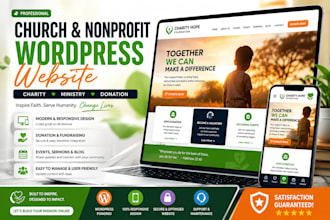 design nonprofit charity church ministry wordpress website