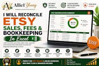 reconcile etsy sales fees and bookkeeping