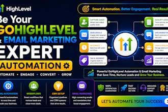 be your gohighlevel and email marketing expert automation