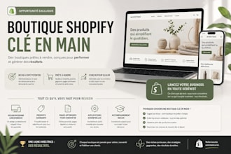 crée boutique shopify clés en main en dropshipping