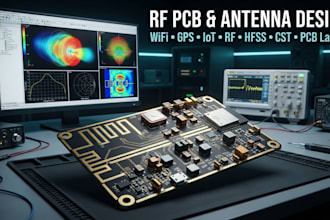 deign rf pcb antenna wifi gps iot circuit hfss cst altium kicad