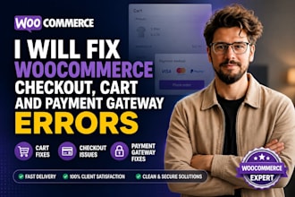 fix woocommerce checkout, cart and payment gateway errors