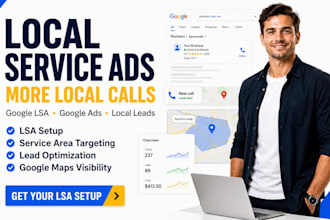 setup up local service ads google ads and local ads for local businesses or llm