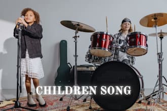 compose a nursery rhymes, kids song, lullaby, or catchy theme song