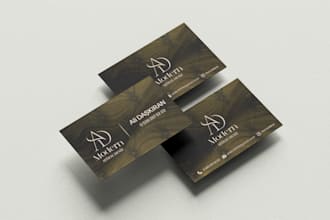design a modern professional business card for your brand