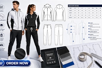 design custom sewing pattern, garment pattern, and pattern grading for fashion