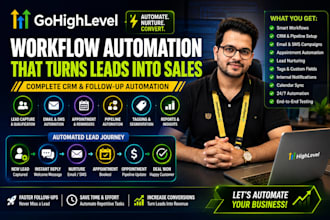 build gohighlevel sales funnel, landing page, website and CRM automation