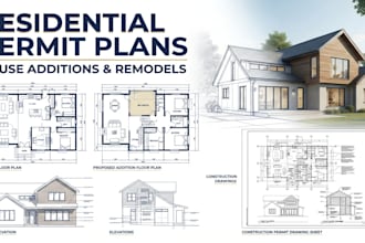 create residential permit plans for house additions and remodels