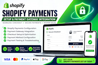 set up shopify payments and payment gateway