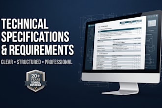 write clear technical specifications and requirements documents