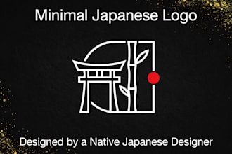 minimal japanese logo design for your brand