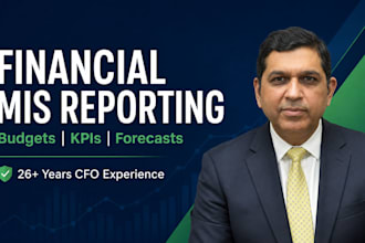 prepare financial mis reports, budgets and variance analysis