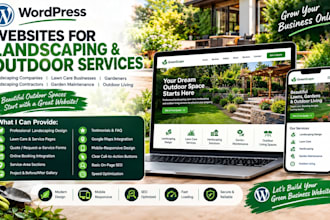 design a landscaping company website that generates leads