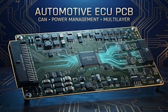 do automotive ecu with multilayer layout, can communication and power management