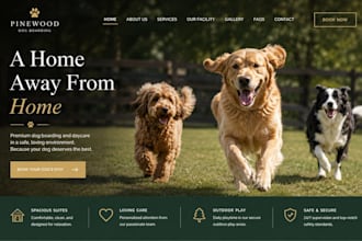design squarespace dog boarding website dog daycare website pet care website