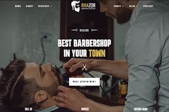 design wix salon website beauty spa hair salon nail salon barber shop website