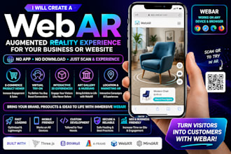 create a webar augmented reality experience for your business or website