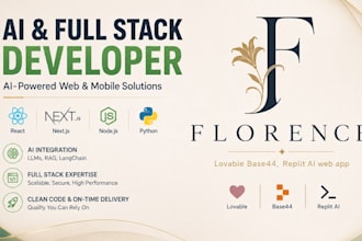 build ai website, web app development, full stack developer