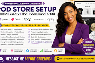 setup gooten gelato tpop contrado apliiq merch listing print on demand pod store