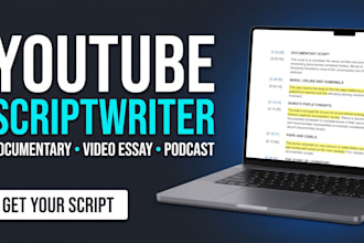 write youtube video essay documentary script podcast script storytelling script