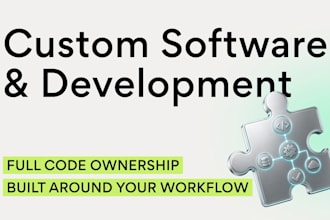build custom enterprise software for your business