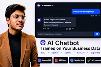 build a custom ai chatbot, rag chatbot, or gptpowered chatbot for your website