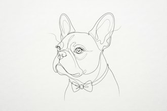 draw unique  line art, minimalist line art illustration