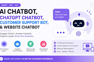 ai chatbot, chatgpt chatbot, customer support bot, website chatbot